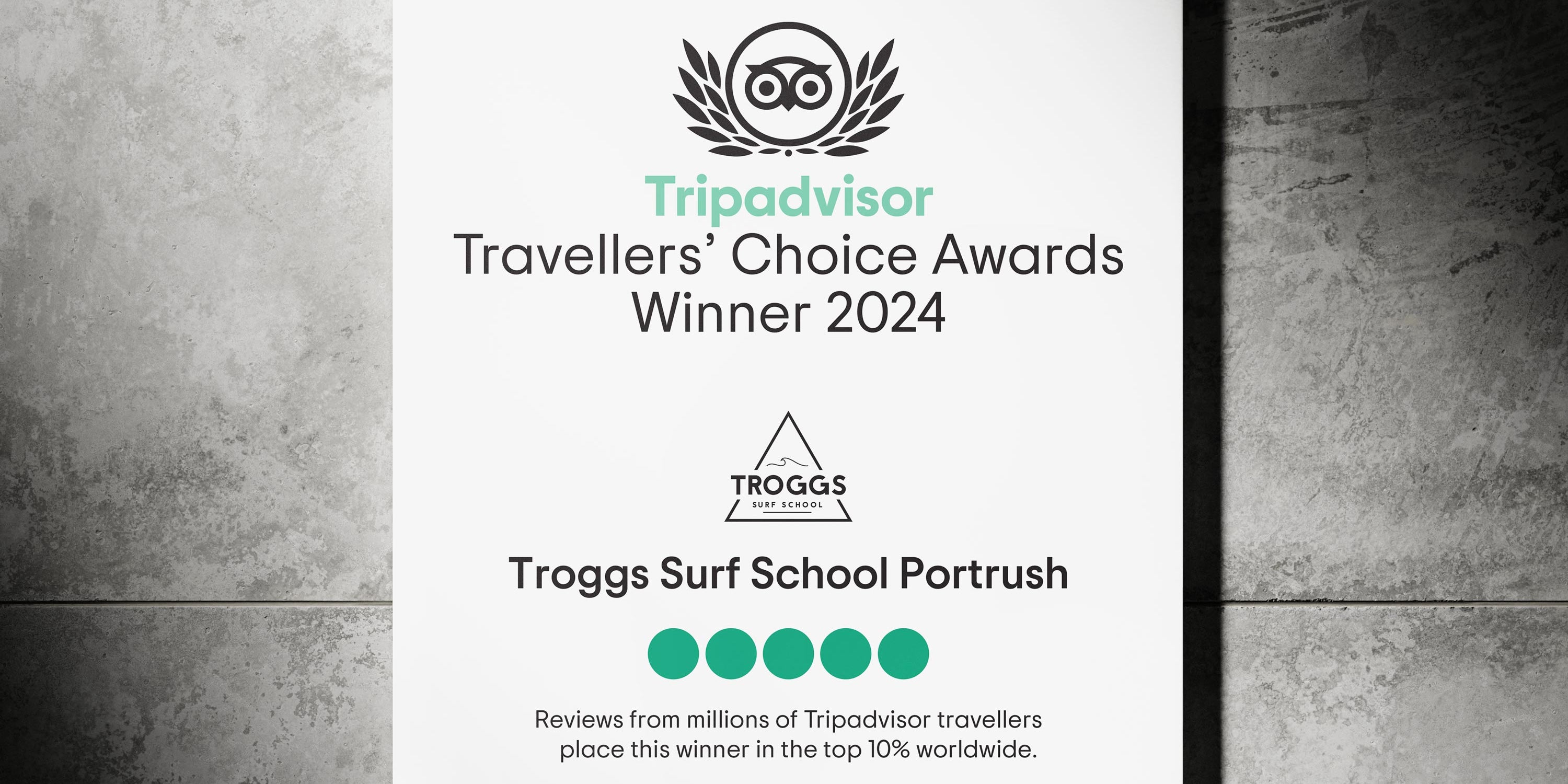 We are among the top 10% of things to do worldwide! - TripAdvisor Travelers' Choice Award 2024